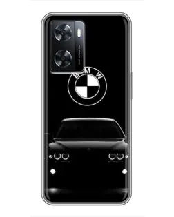 Чехол для OPPO A77 с картинкой «BMW — взгляд из темноты»