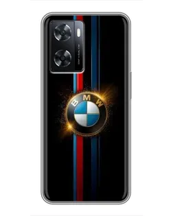 Чехол для OPPO A77 с картинкой «BMW M-Power неон»