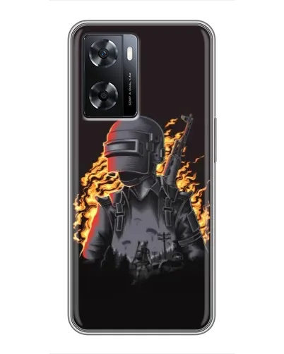 Чохол для OPPO A77 з картинкою «PUBG — вогняний силует» Чохол для OPPO A77 з картинкою «PUBG — вогняний силует»