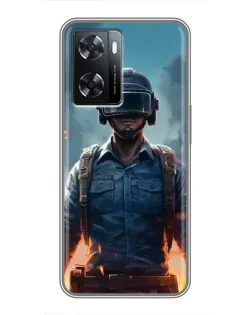 Чохол для OPPO A77 з картинкою «PUBG — реалістичний герой»