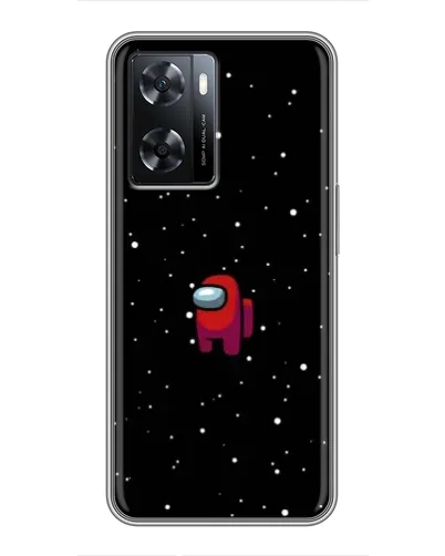 Чохол для OPPO A77 з картинкою «Червоний Among Us»
