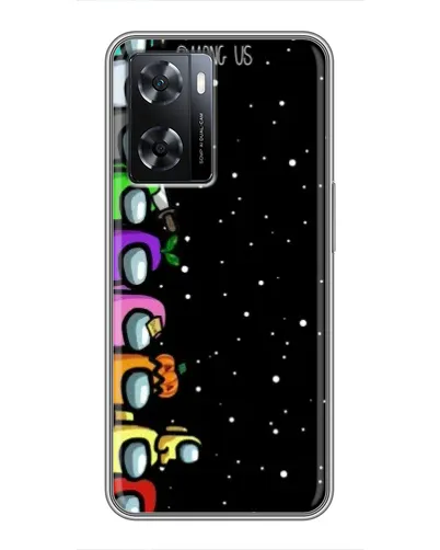 Чохол для OPPO A77 з картинкою «Команда Among Us»