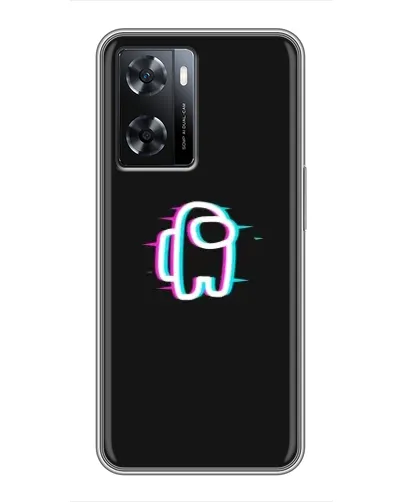 Чохол для OPPO A77 з картинкою «Among Us неон»