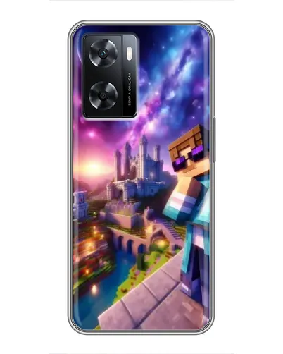Чехол для OPPO A77 с картинкой «Стив и космос»