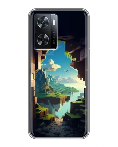 Чехол для OPPO A77 с картинкой «Вид из пещеры»