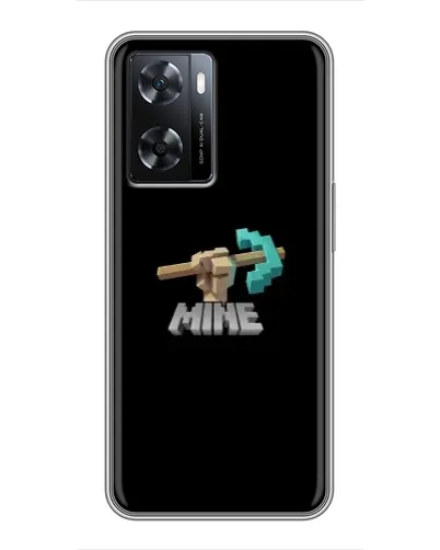 Чехол для OPPO A77 с картинкой «Алмазная кирка»