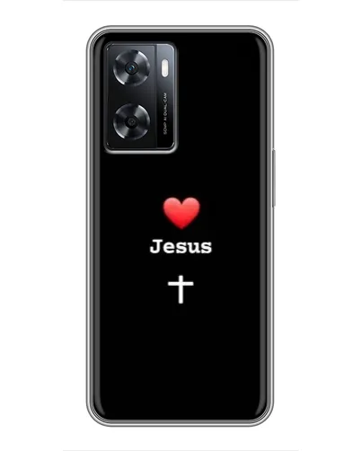 Чохол для OPPO A77 з картинкою «Серце - Jesus»