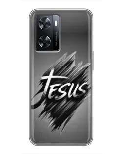 Чохол для OPPO A77 з картинкою «Напис Jesus Graffiti»