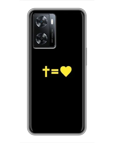 Чохол для OPPO A77 з картинкою «Серце та Хрест»