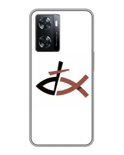 Чохол для OPPO A77 з картинкою «Риба та хрест»