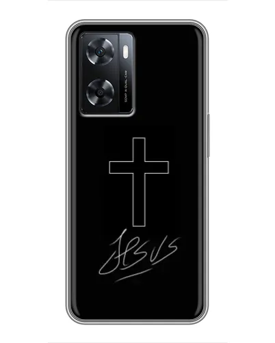 Чохол для OPPO A77 з картинкою «Графічний хрест Jesus» Чохол для OPPO A77 з картинкою «Графічний хрест Jesus»