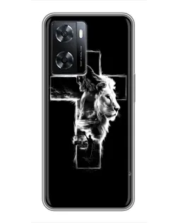 Чехол для OPPO A77 с картинкой «Сияющий крест Jesus»