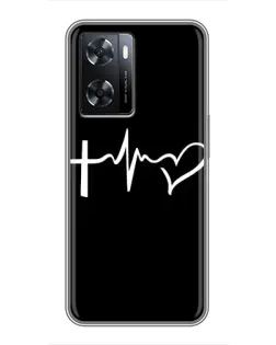 Чехол для OPPO A77 с картинкой «Пульс веры»