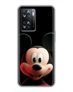 Чехол для OPPO A77 с картинкой «Улыбающийся Микки Маус»