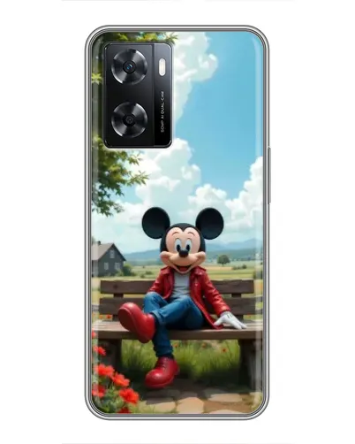Чехол для OPPO A77 с картинкой «Микки на скамейке» Чехол для OPPO A77 с картинкой «Микки на скамейке»