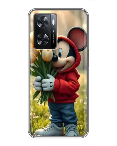 Чехол для OPPO A77 с картинкой «Микки с тюльпанами» Чехол для OPPO A77 с картинкой «Микки с тюльпанами»