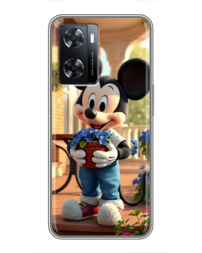 Чехол для OPPO A77 с картинкой «Микки садовод» Чехол для OPPO A77 с картинкой «Микки садовод»