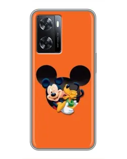 Чехол для OPPO A77 с картинкой «Сердце Микки Минни»