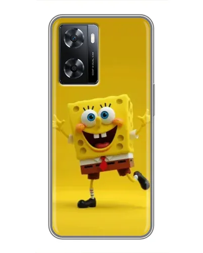 Чехол для OPPO A77 с картинкой «Позитивный Губка Боб»