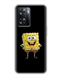 Чехол для OPPO A77 с картинкой «Классический Губка Боб»