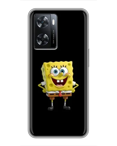 Чехол для OPPO A77 с картинкой «Классический Губка Боб»