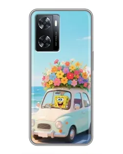 Чехол для OPPO A77 с картинкой «Автомобильное путешествие»