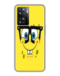 Чехол для OPPO A77 с картинкой «Минималистичный Спанч Боб»