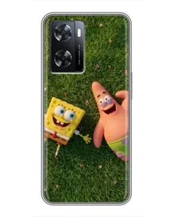 Чехол для OPPO A77 с картинкой «Друзья на лужайке»