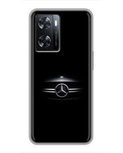 Чехол для OPPO A77 с картинкой «Mercedes — абстрактные линии» Чехол для OPPO A77 с картинкой «Mercedes — абстрактные линии»