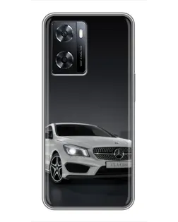 Чехол для OPPO A77 с картинкой «Mercedes AMG GT Silver» Чехол для OPPO A77 с картинкой «Mercedes AMG GT Silver»