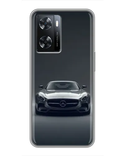 Чехол для OPPO A77 с картинкой «Mercedes на черном» Чехол для OPPO A77 с картинкой «Mercedes на черном»