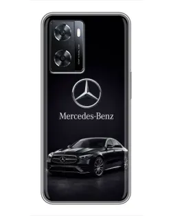 Чехол для OPPO A77 с картинкой «Mercedes — решетка радиатора»