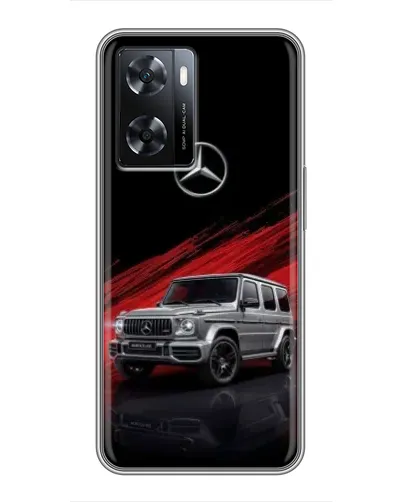 Чехол для OPPO A77 с картинкой «Mercedes G-Class красный» Чехол для OPPO A77 с картинкой «Mercedes G-Class красный»