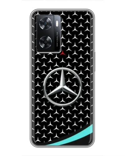 Чехол для OPPO A77 с картинкой «Mercedes — бирюзовый акцент» Чехол для OPPO A77 с картинкой «Mercedes — бирюзовый акцент»