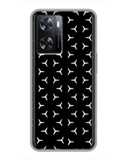 Чехол для OPPO A77 с картинкой «Mercedes паттерн звезд»