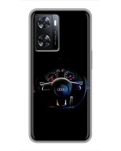 Чехол для OPPO A77 с картинкой «Салон Audi — руль» Чехол для OPPO A77 с картинкой «Салон Audi — руль»
