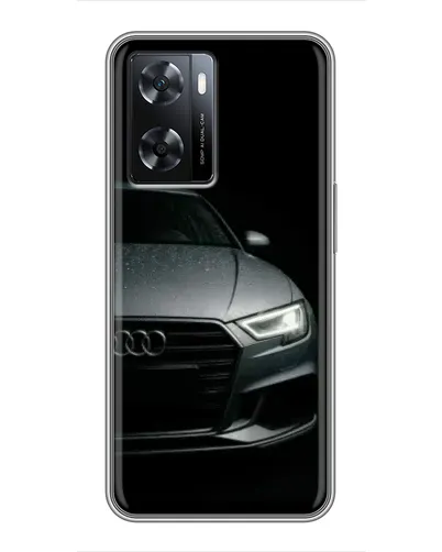 Чехол для OPPO A77 с картинкой «Audi — детализация кузова» Чехол для OPPO A77 с картинкой «Audi — детализация кузова»