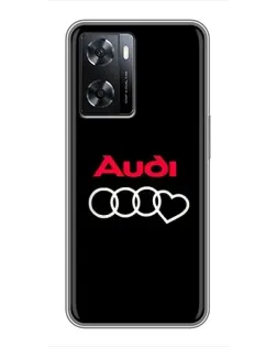 Чехол для OPPO A77 с картинкой «Логотип Audi Heart» Чехол для OPPO A77 с картинкой «Логотип Audi Heart»