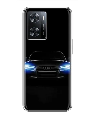 Чехол для OPPO A77 с картинкой «Audi в неоне» Чехол для OPPO A77 с картинкой «Audi в неоне»