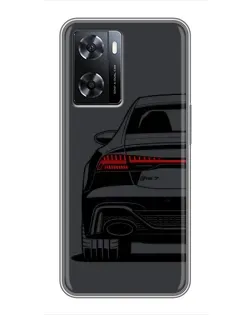 Чехол для OPPO A77 с картинкой «Задняя часть Audi — арт»