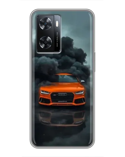 Чехол для OPPO A77 с картинкой «Audi в облаках дыма» Чехол для OPPO A77 с картинкой «Audi в облаках дыма»