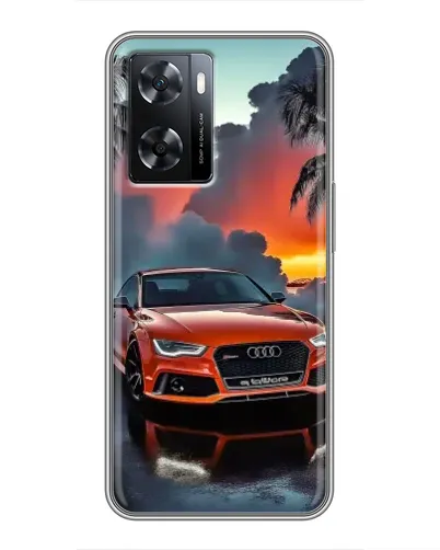 Чехол для OPPO A77 с картинкой «Audi — закат» Чехол для OPPO A77 с картинкой «Audi — закат»