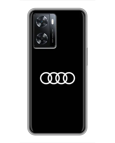 Чехол для OPPO A77 с картинкой «Audi White Logo» Чехол для OPPO A77 с картинкой «Audi White Logo»