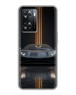 Чехол для OPPO A77 с картинкой «Lamborghini золотые линии» Чехол для OPPO A77 с картинкой «Lamborghini золотые линии»