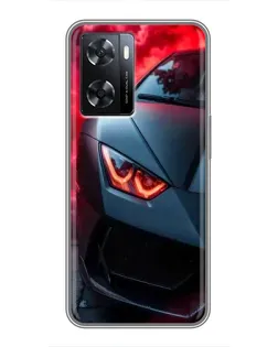 Чехол для OPPO A77 с картинкой «Lamborghini красное сияние» Чехол для OPPO A77 с картинкой «Lamborghini красное сияние»