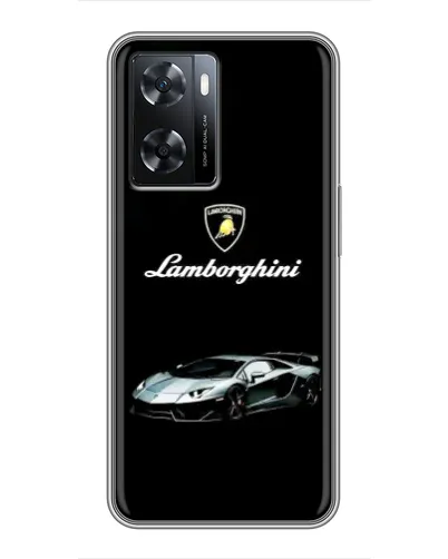 Чехол для OPPO A77 с картинкой «Логотип Lamborghini классика»