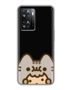 Чохол для OPPO A77 з картинкою «Пушин на чорному»