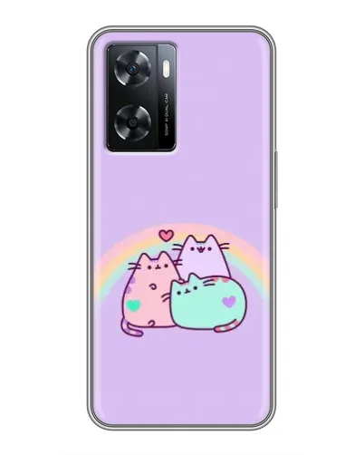 Чохол для OPPO A77 з картинкою «Веселкові Пушини» Чохол для OPPO A77 з картинкою «Веселкові Пушини»