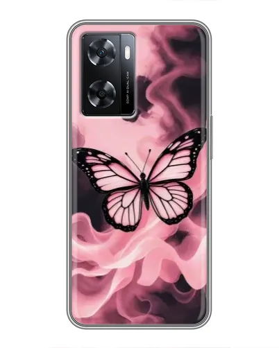 Чохол для OPPO A77 з картинкою «Метелик у диму»