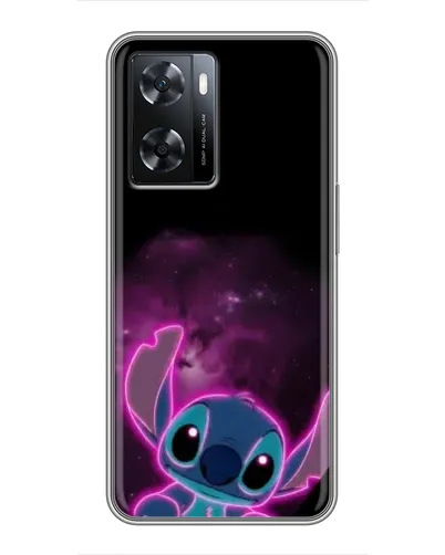 Чехол для OPPO A77 с картинкой «Неоновый Stitch»